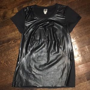 Real Leather front Amanda Uprichard sweater tee